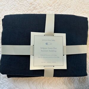 Pottery Barn Baby Belgian Linen Bassinet Skirt - skirt only